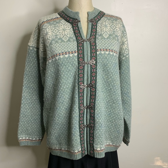 Squaw Valley Sweaters Vtg Squaw Valley Wool Fair Isle Chunky